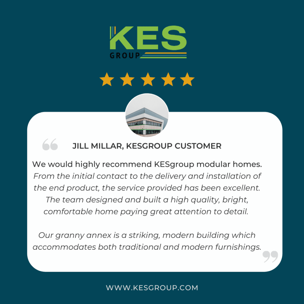 Positive review from a KES Group customer.