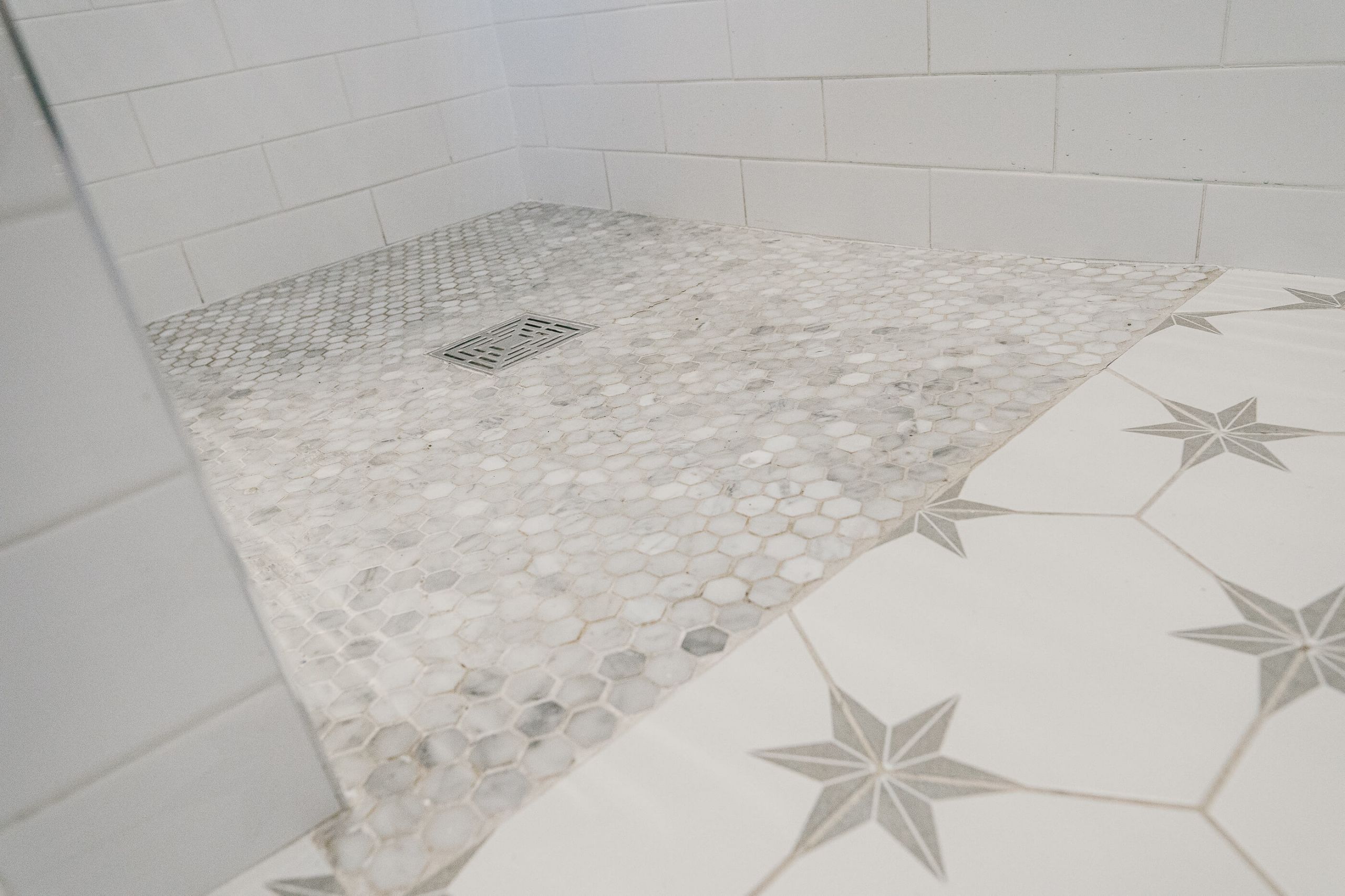 tiles shower drain wet room modern